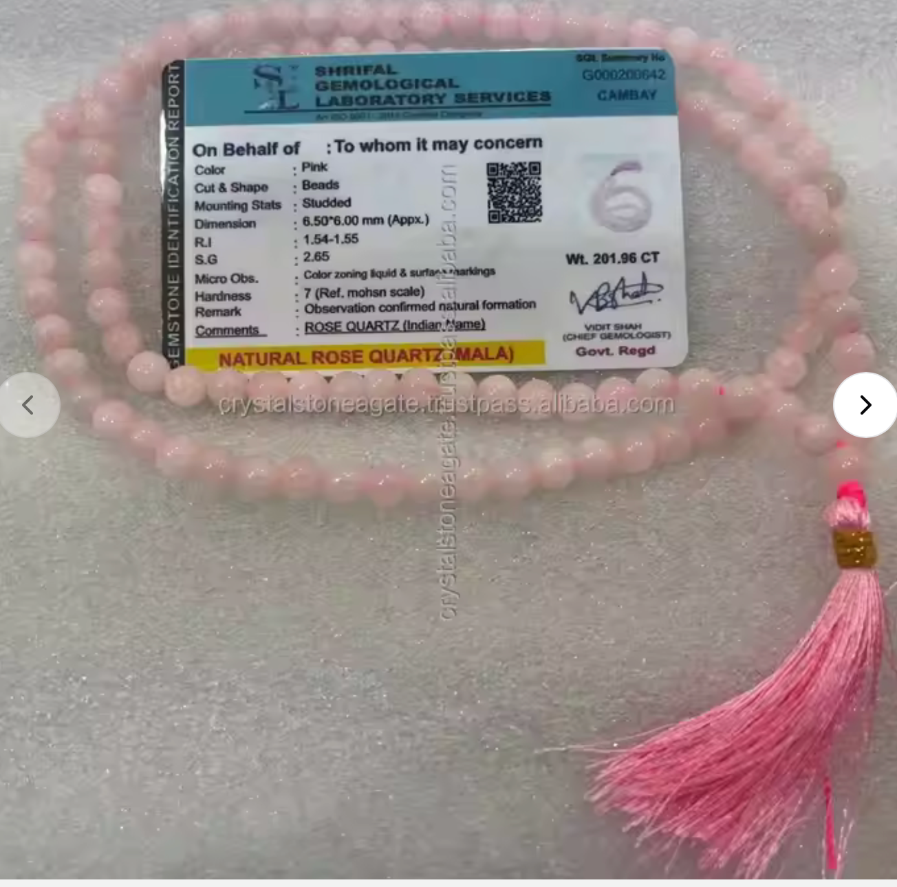 Rose Quartz Mala Prayer Beads