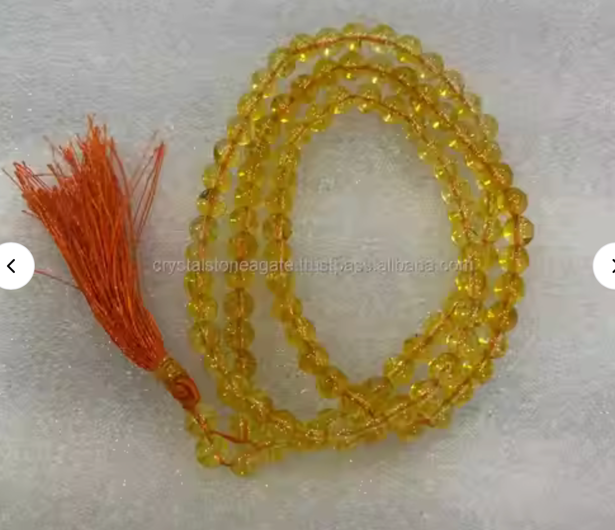 Citrine Mala Prayer Beads