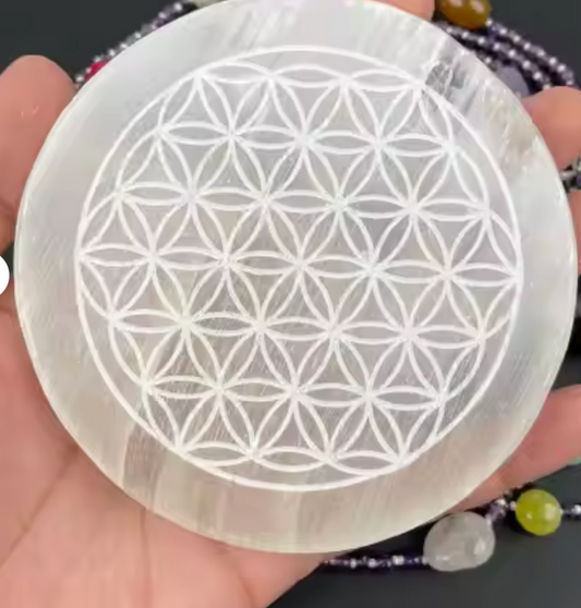 Sacred Geometry Crystal Charging Plate